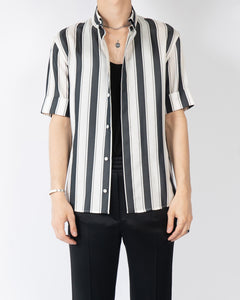 SS17 Striped Silk Shortsleeve Shirt