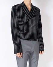 Load image into Gallery viewer, SS18 Black &amp; White Cropped Double Breasted Blazer Sample
