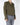 Cropped Double Breasted Blazer in Khaki Cotton