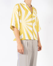 Load image into Gallery viewer, SS19 Yellow Short Sleeve Boxy Silk Shirt