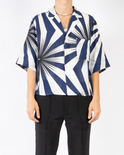 Load image into Gallery viewer, SS19 Blue Short Sleeve Silk Shirt