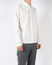 Load image into Gallery viewer, SS19 White Lasercut Front Cotton Shirt
