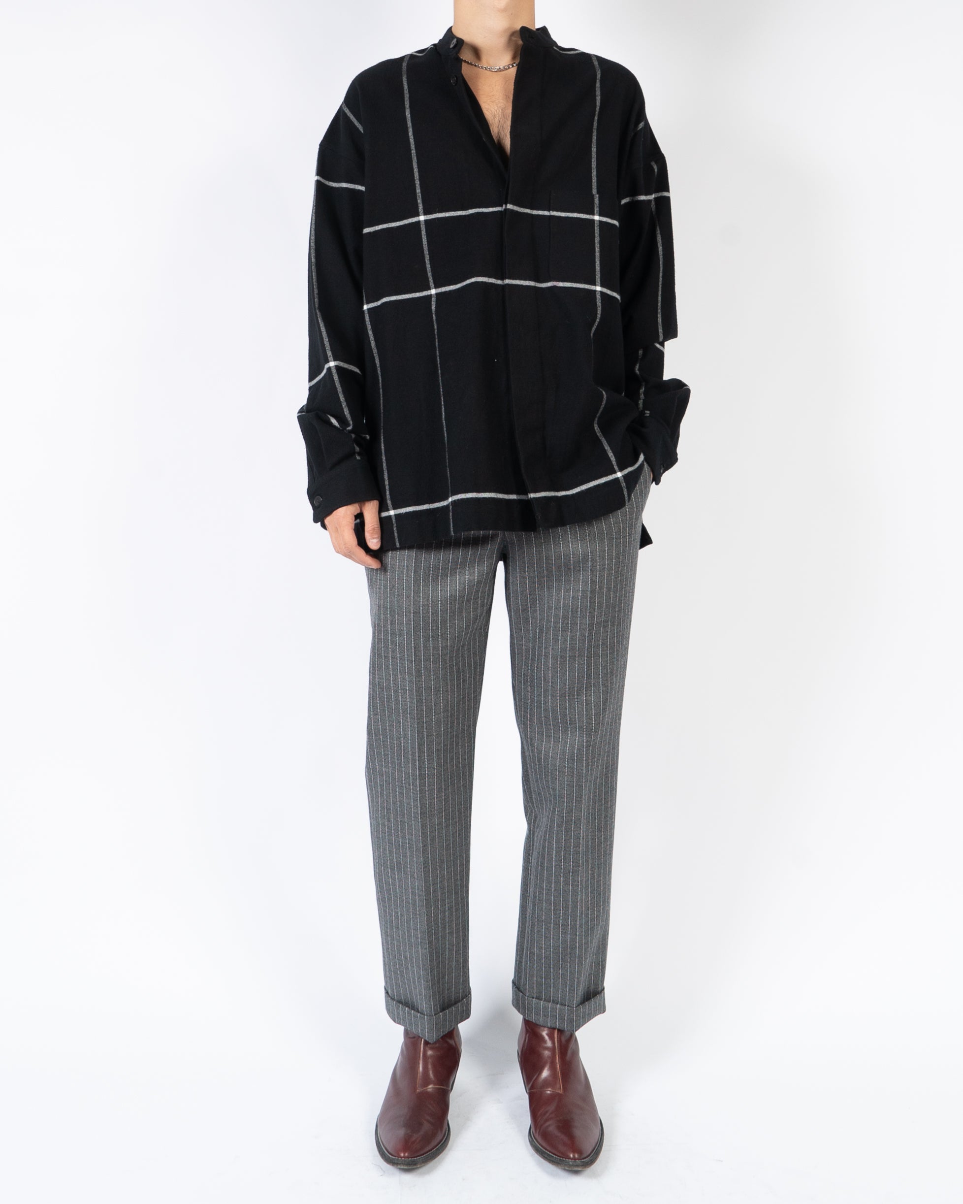 FW19 Oversized Wool Flannel Shirt