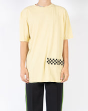 Load image into Gallery viewer, FW19 Yellow Checked Embroidered T-Shirt