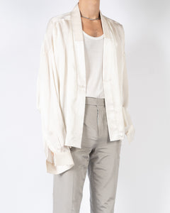 SS14 White Silk Kimono Shirt 1 of 1 Sample