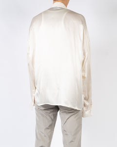 SS14 White Silk Kimono Shirt 1 of 1 Sample