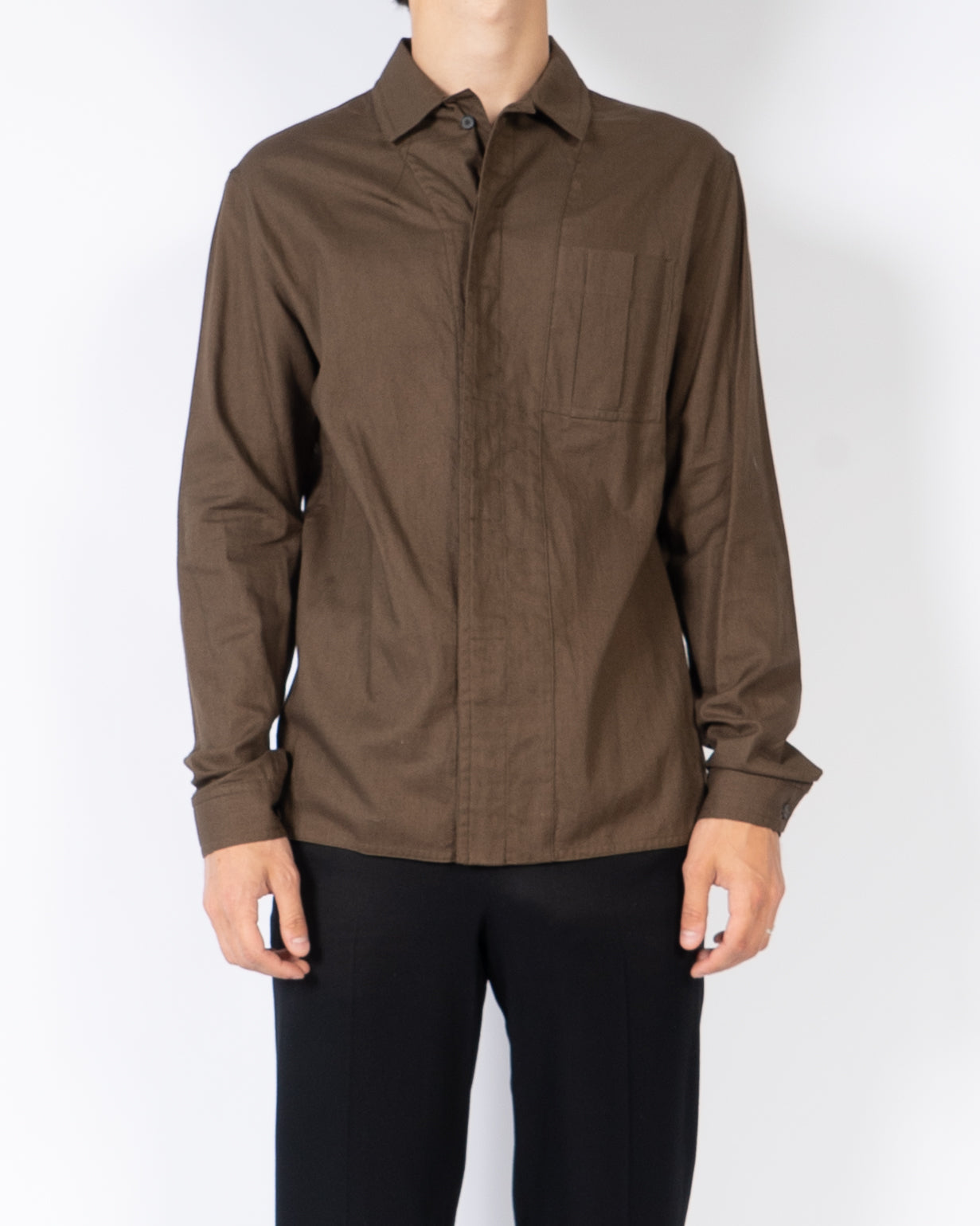 FW17 Brown Cotton Army Shirt