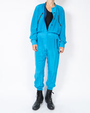 Load image into Gallery viewer, SS19 Light Blue Military Silk Jumpsuit
