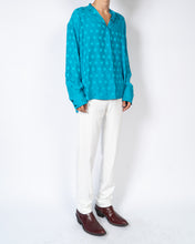 Load image into Gallery viewer, FW19 Brady Turquoise Polkadot Shirt Sample