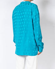 Load image into Gallery viewer, FW19 Brady Turquoise Polkadot Shirt Sample