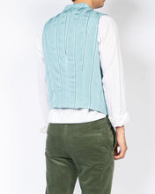 Load image into Gallery viewer, SS18 Light Blue Striped Waistcoat