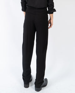 FW19 Black Relaxed Two Tone Trousers