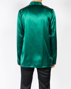 SS19 Green Kimono Silk Shirt