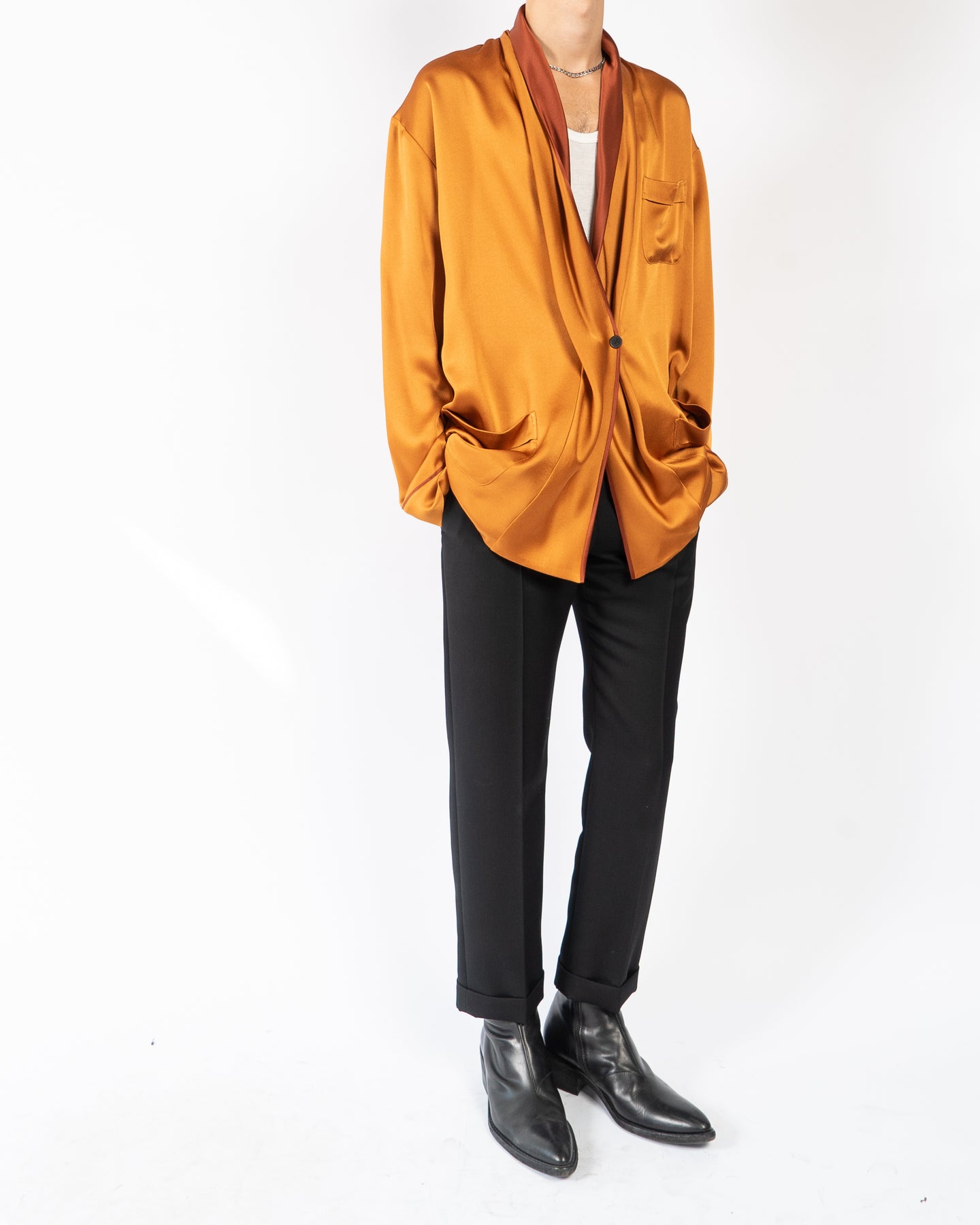 FW18 Kuiper Shiny Drape Kimono Blazer – Backyardarchive