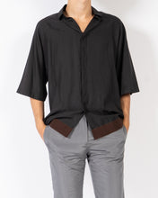 Load image into Gallery viewer, SS20 Anthracite Shortsleeve Kimono Silk Shirt