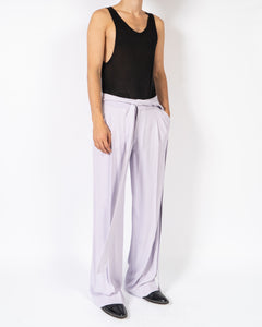 SS19 Lilac Belted Wool Trousers