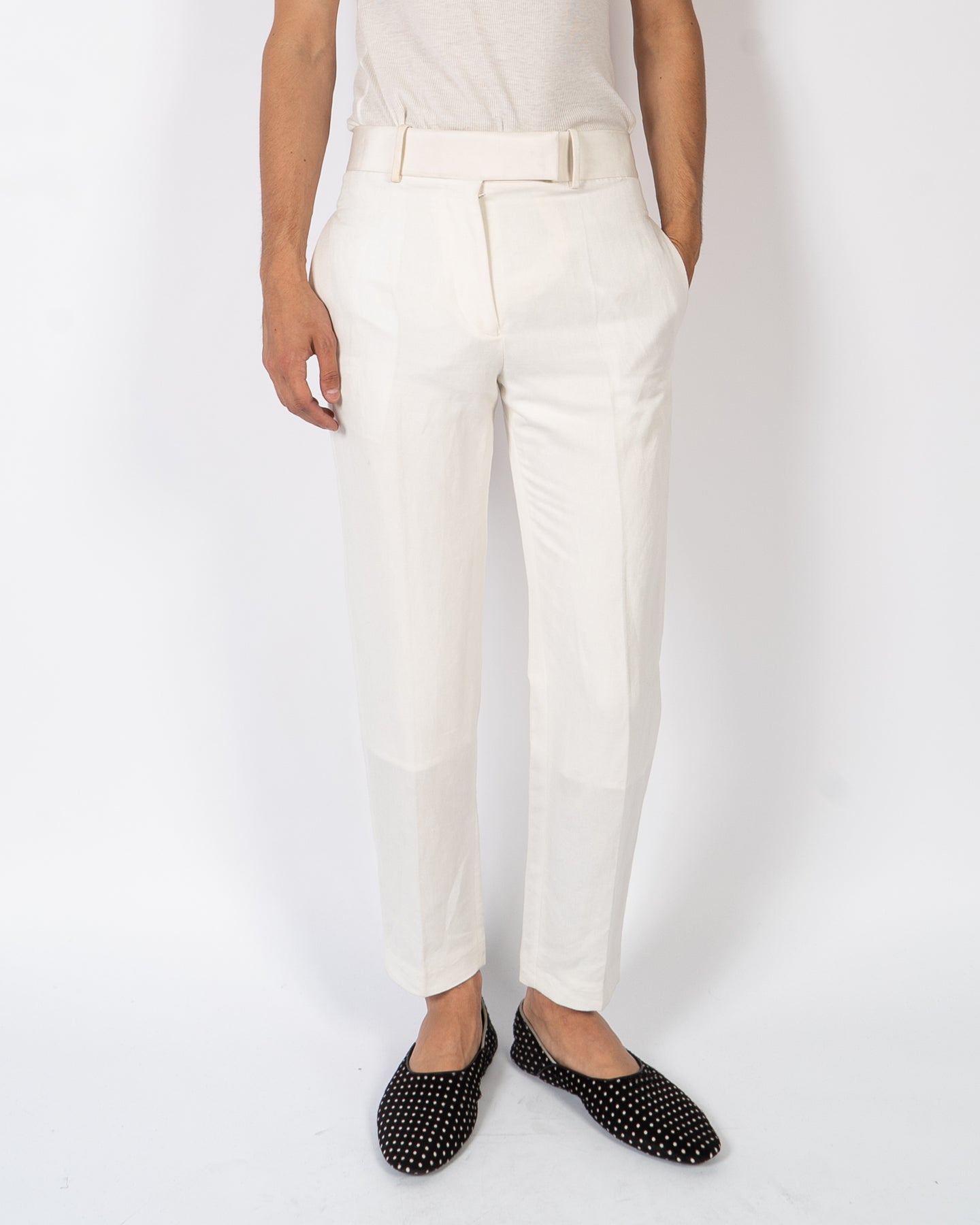 SS20 Highlander Ivory Classic Trousers Sample