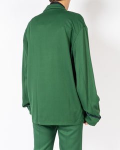 SS19 Green Oversized Kimono Blazer