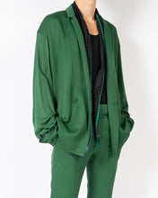 Load image into Gallery viewer, SS19 Green Oversized Kimono Blazer