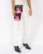 Load image into Gallery viewer, Pink Warhol Electric Chair Screenprint Denim