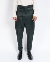 Load image into Gallery viewer, FW15 Clasp Bottle Green Satin Trousers Sample