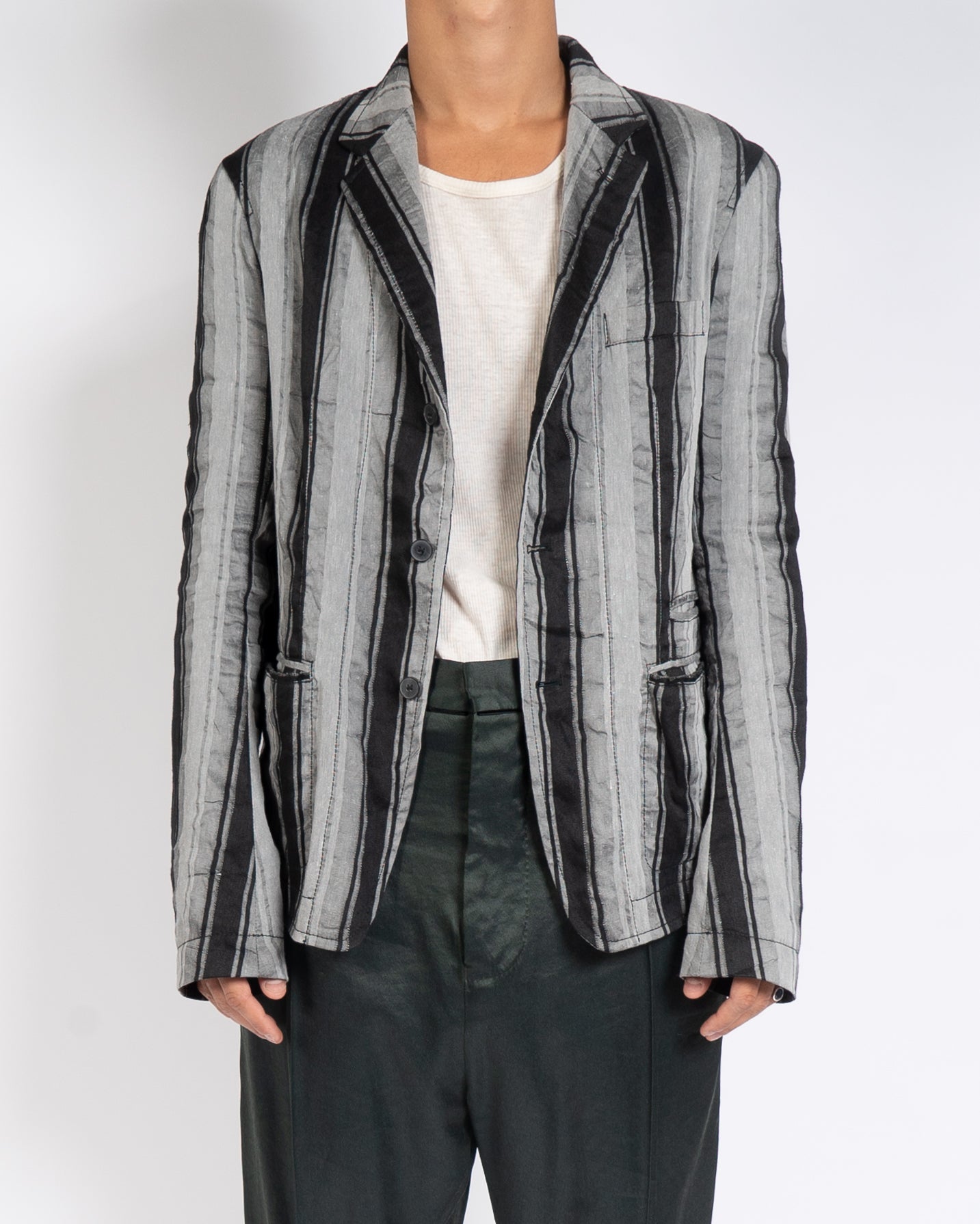 SS17 Casual Vertige Striped Blazer Sample