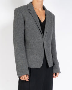 FW16 Sabatier Wool Grey Blazer Sample