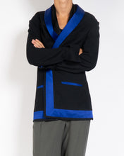 Load image into Gallery viewer, SS11 Blue Contrast Wool Kimono