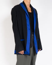 Load image into Gallery viewer, SS11 Blue Contrast Wool Kimono