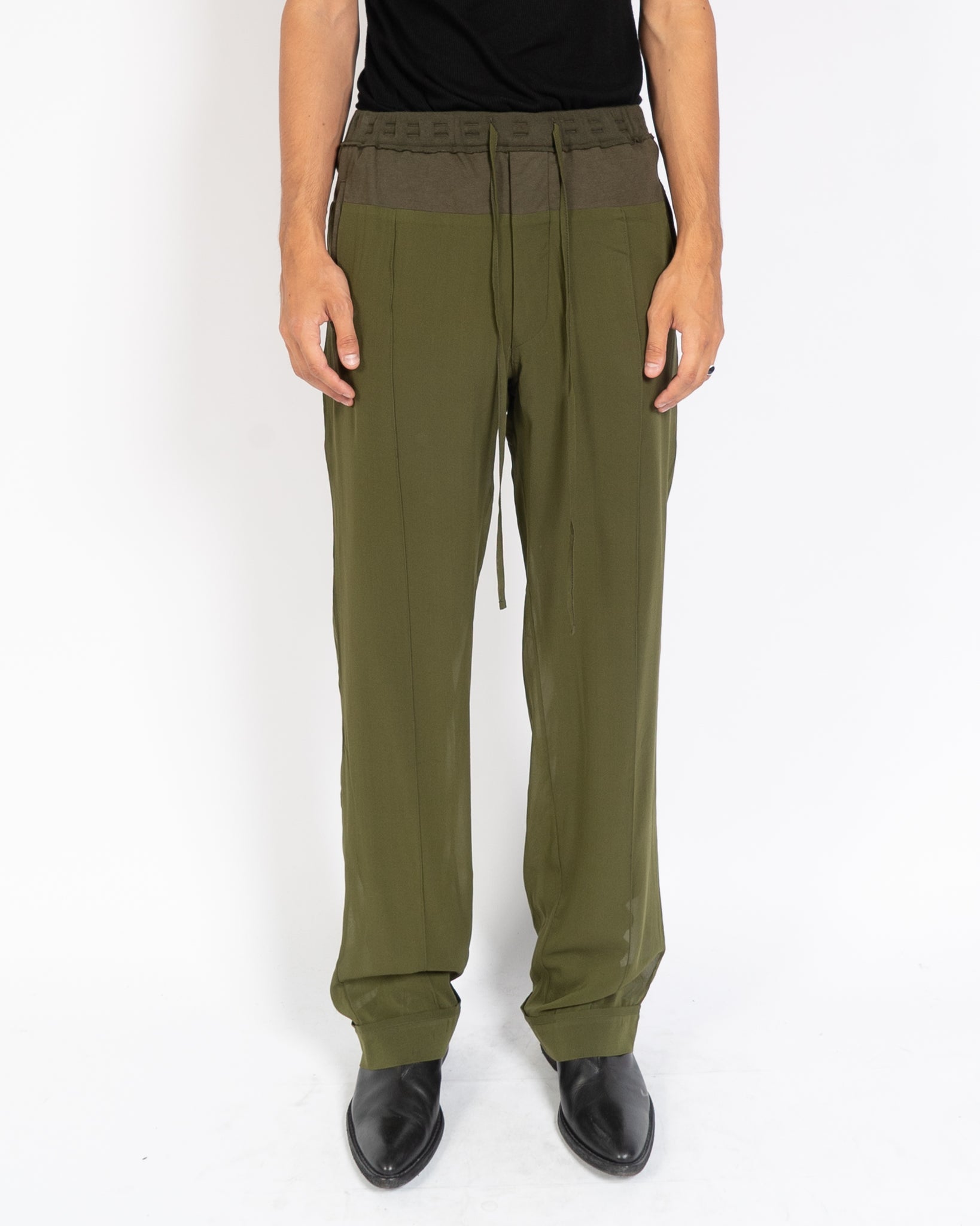 Silk deals khaki pants