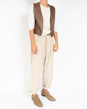 Load image into Gallery viewer, SS11 Open Leather Waistcoat