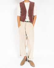 Load image into Gallery viewer, FW15 Rust Red Velvet Waistcoat