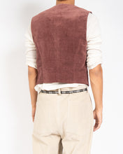 Load image into Gallery viewer, FW15 Rust Red Velvet Waistcoat