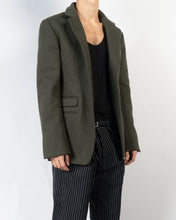 Load image into Gallery viewer, FW16 Military Green Wool Blazer Sample