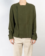 Load image into Gallery viewer, FW16 Green Asymmetrical Closed Shirt 1 of 1 Sample