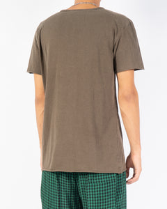 FW15 Raw Hem Washed Brown T-Shirt Sample