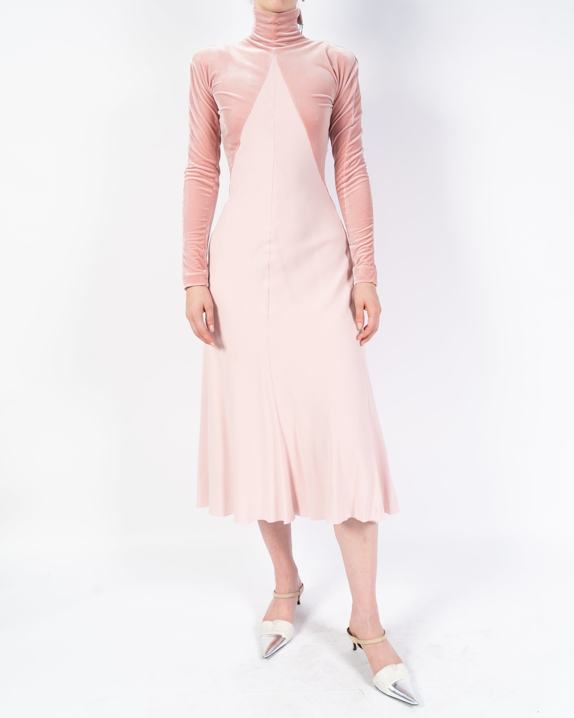 FW18 Turtleneck Rose Dress