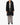 SS17 Satin Collar Coat in Black Wool