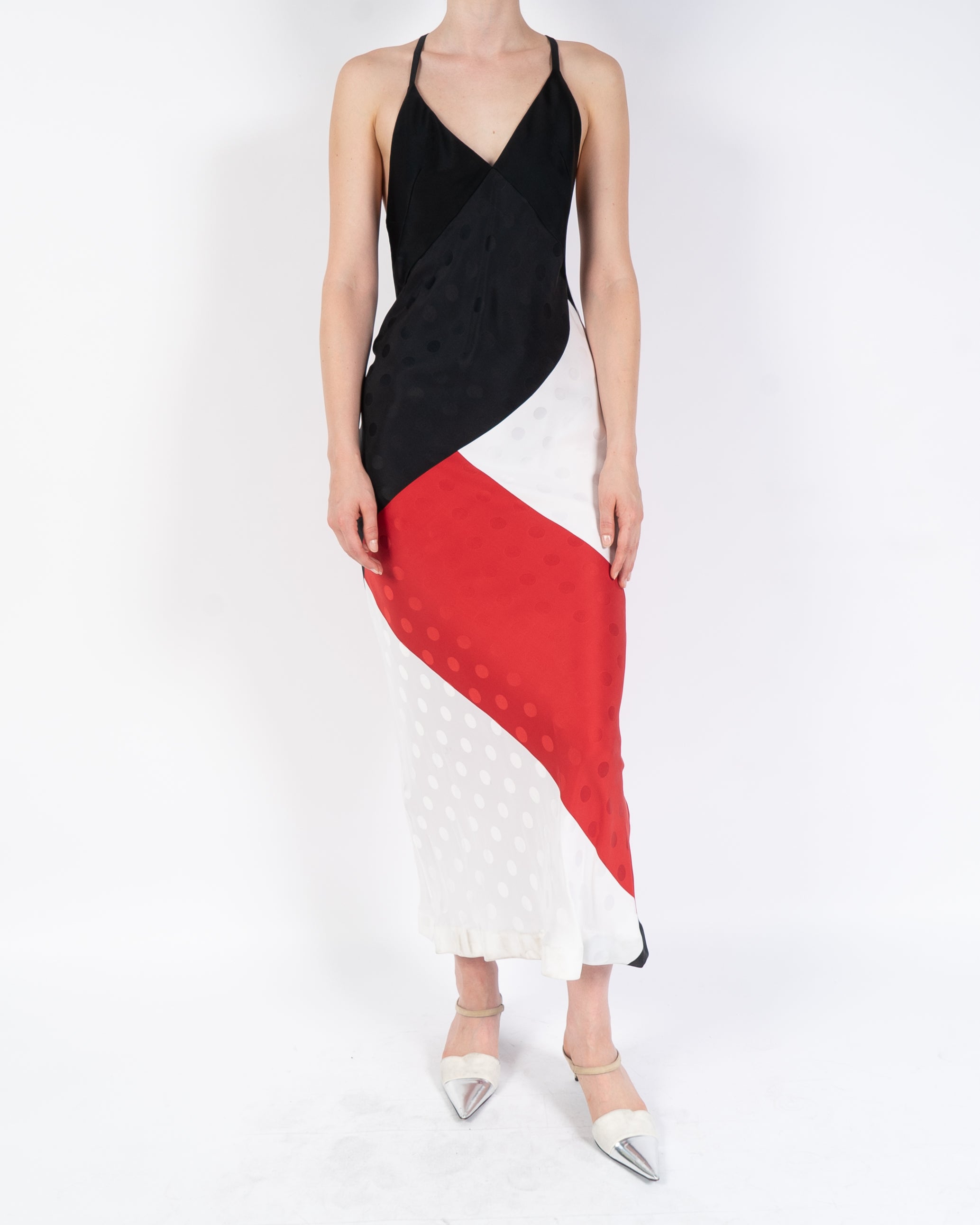 FW19 Multicolor Polkadot Silk Dress Sample
