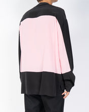 Load image into Gallery viewer, FW18 Pink &amp; Black Colorblock Silk Shirt 1 of 1 Sample