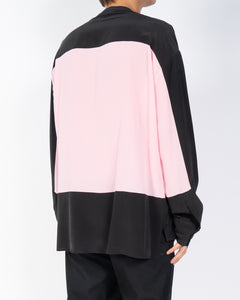 FW18 Pink & Black Colorblock Silk Shirt 1 of 1 Sample