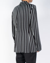 Load image into Gallery viewer, SS18 Black Striped Viscose Blazer