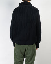Load image into Gallery viewer, FW20 Black Chunky Cable Knit Turtle Neck