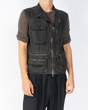 Load image into Gallery viewer, SS16 Washed Cotton Army Runway Vest