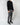 FW20 Black Shawl Collar Embroidered Side Striped Sweater