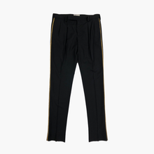 Load image into Gallery viewer, Gold Striped Pleated Trousers