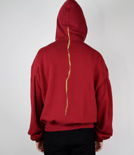 Load image into Gallery viewer, Red Embroidered Runway Zip-Hoodie