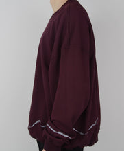 Load image into Gallery viewer, Burgundy Embroidered Crewneck