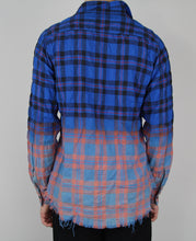 Load image into Gallery viewer, Gradient Distressed Flannel