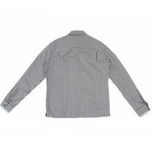 Load image into Gallery viewer, SS19 Black &amp; White Houndstooth Silk Shirt